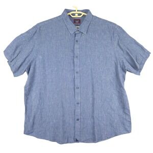 UNTUCKit Linen Shirt Wrinkle Resistant Short Sleeve Button Up‎ XXX-Large